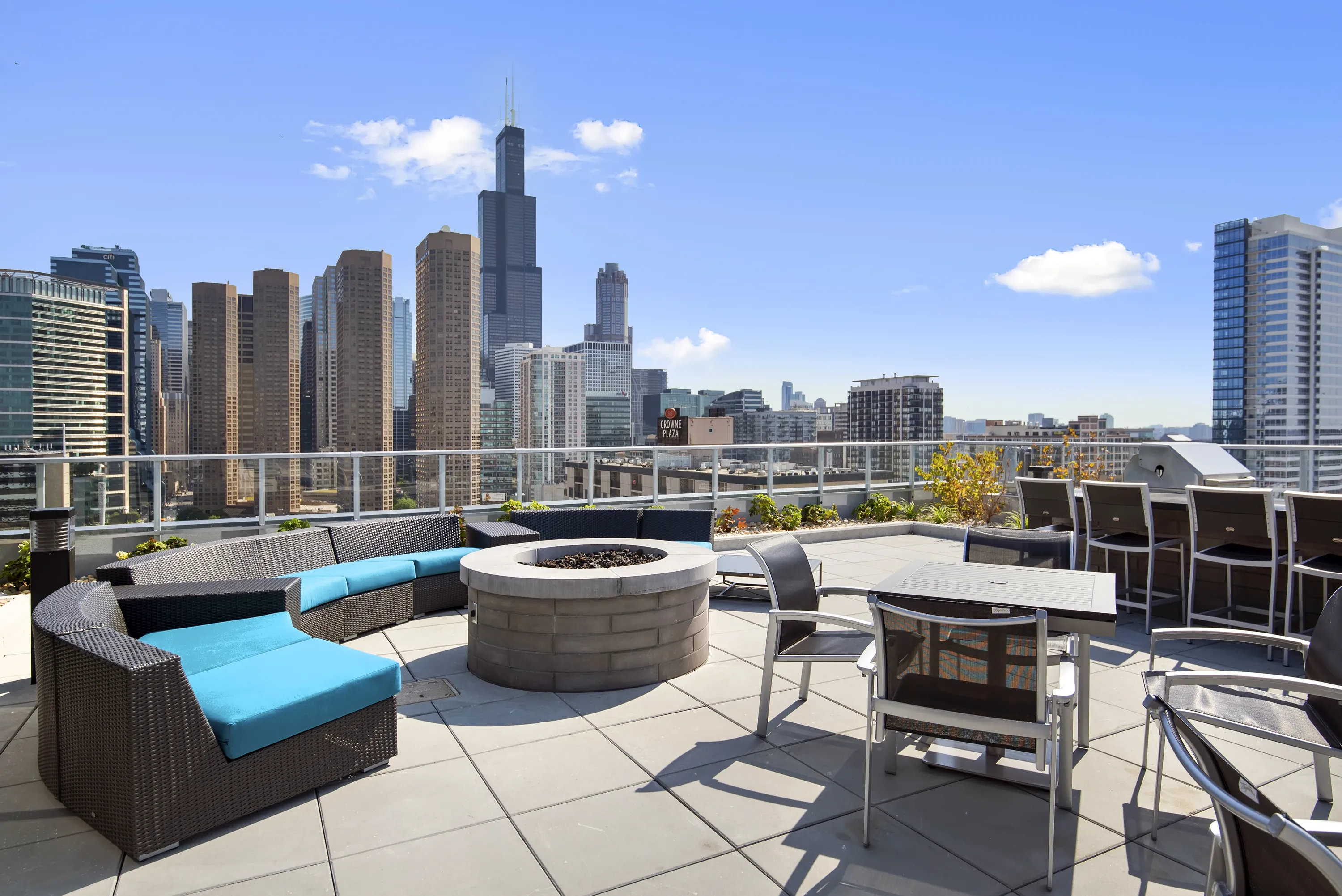 kitchen in model unit at Gateway West Loop Apartments in Chicago