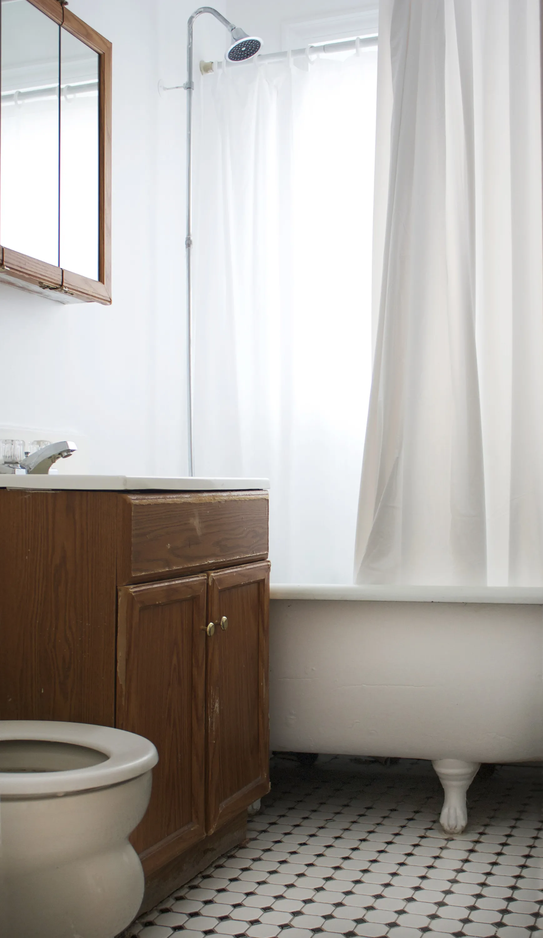 landscaped lush central courtyard at 3257-3267 West Wrightwood Apartments