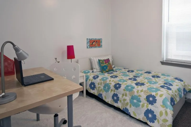 the front of Legends South Apartments in Bronzeville Chicago