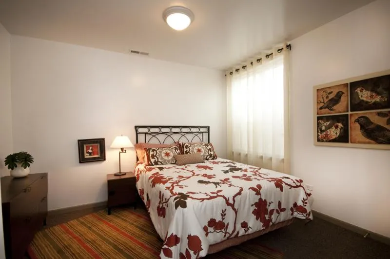 the front of Legends South Apartments in Bronzeville Chicago