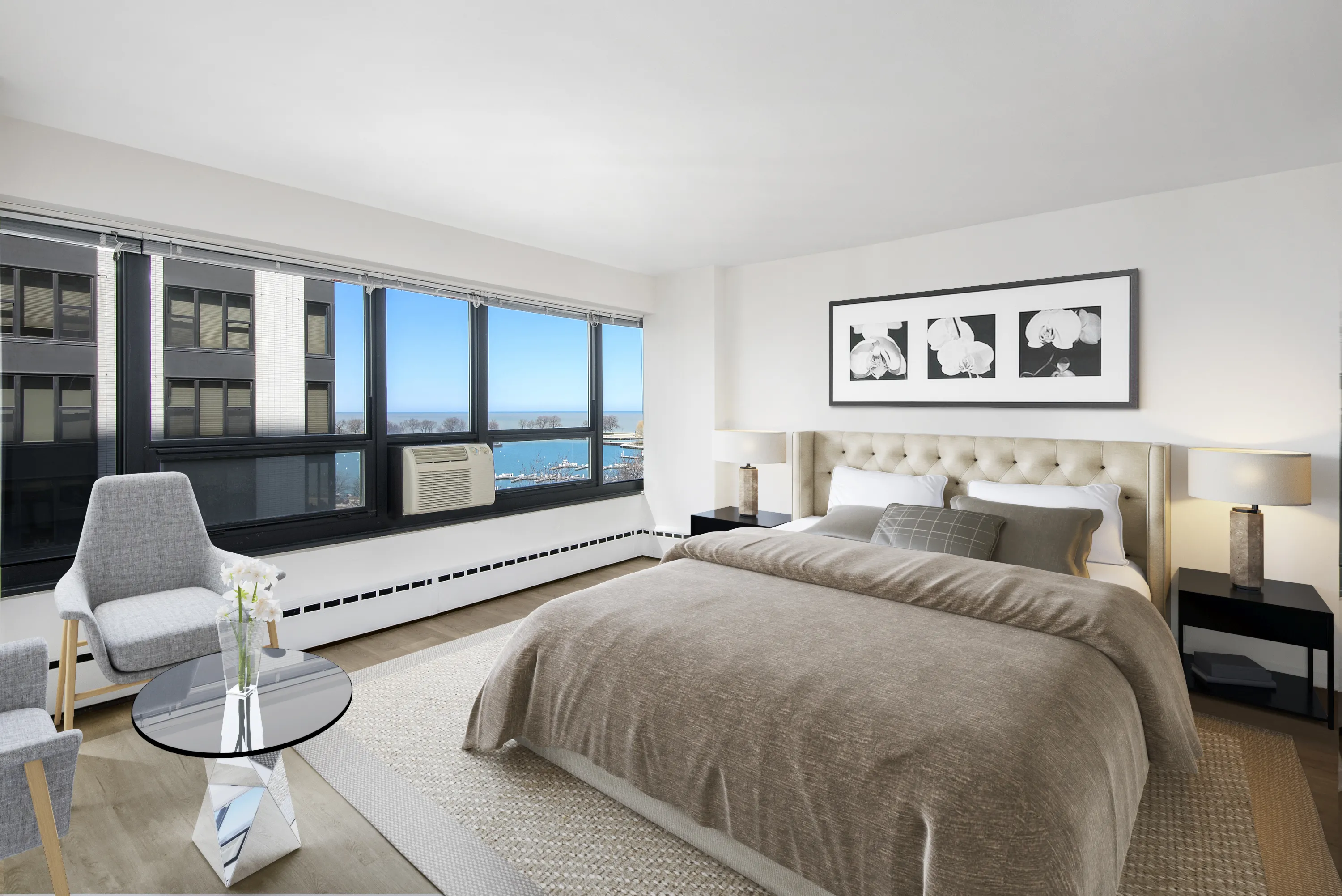 3130 North Lake Shore Drive, One Bedroom, Living Room