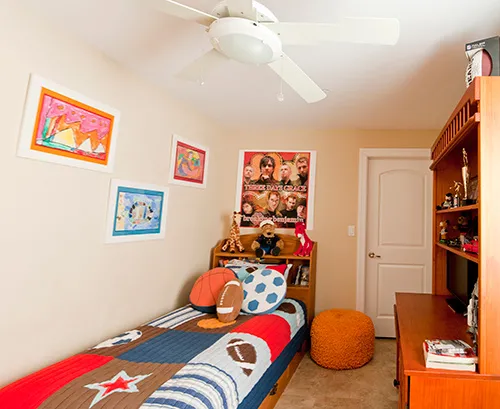 the balconies on the front of 2 South Greenwood Apartments in Park Ridge