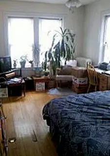 kitchen with gas range at 1003-1009 West Oakdale Apartments