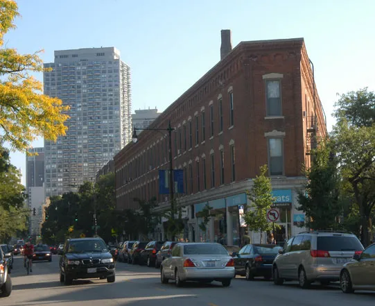 kitchen at Reside on Clark Apartments at 2200 N. Clark in Chicago