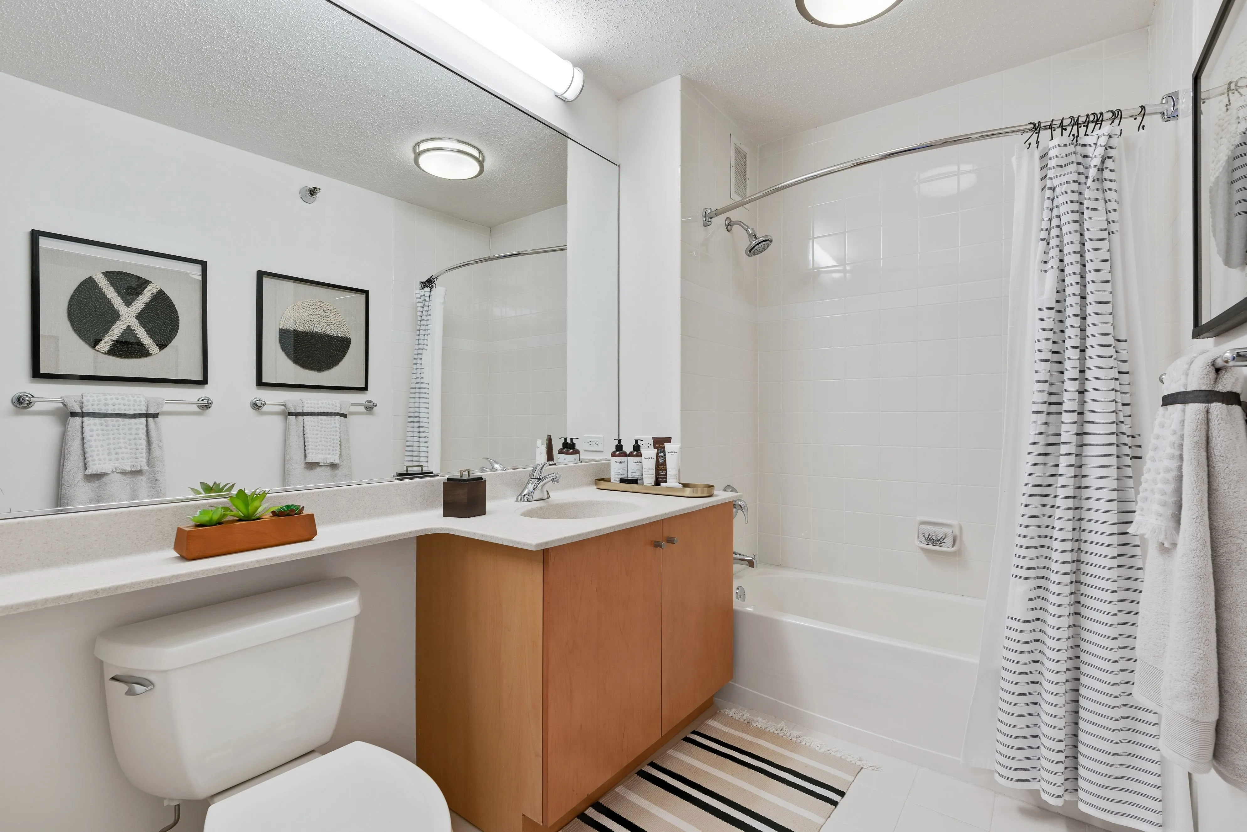 living room with view at Kingsbury Plaza Apartments in River North