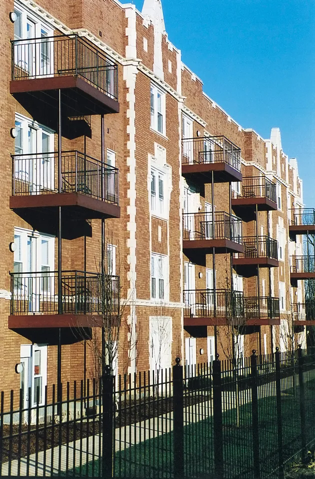 building exterior of 1017-1023 East 46th Street Apartments