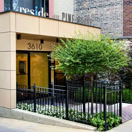 kitchen at Reside on Pine Grove Apartments in Lakeview Chicago