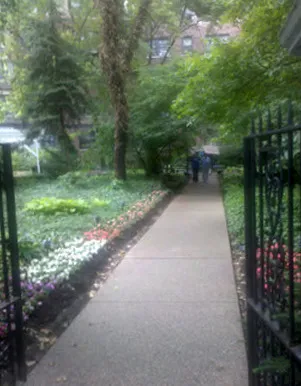 brick vintage exterior of Granada Apartments in Lincoln Park Chicago