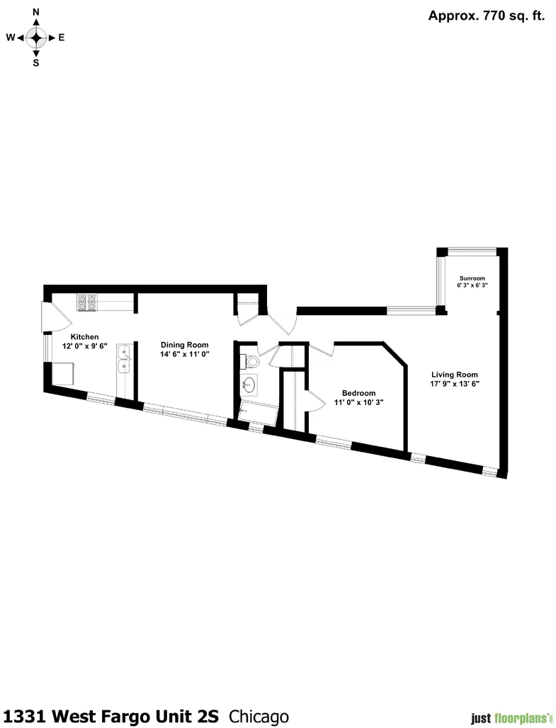 1331 #1S floor plan