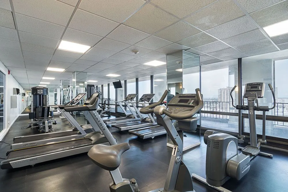 40th Floor Fitness Center with Inspiring Views