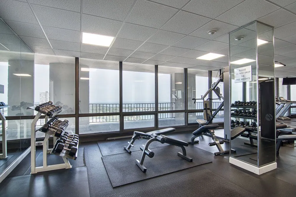 40th Floor Fitness Center with Inspiring Views