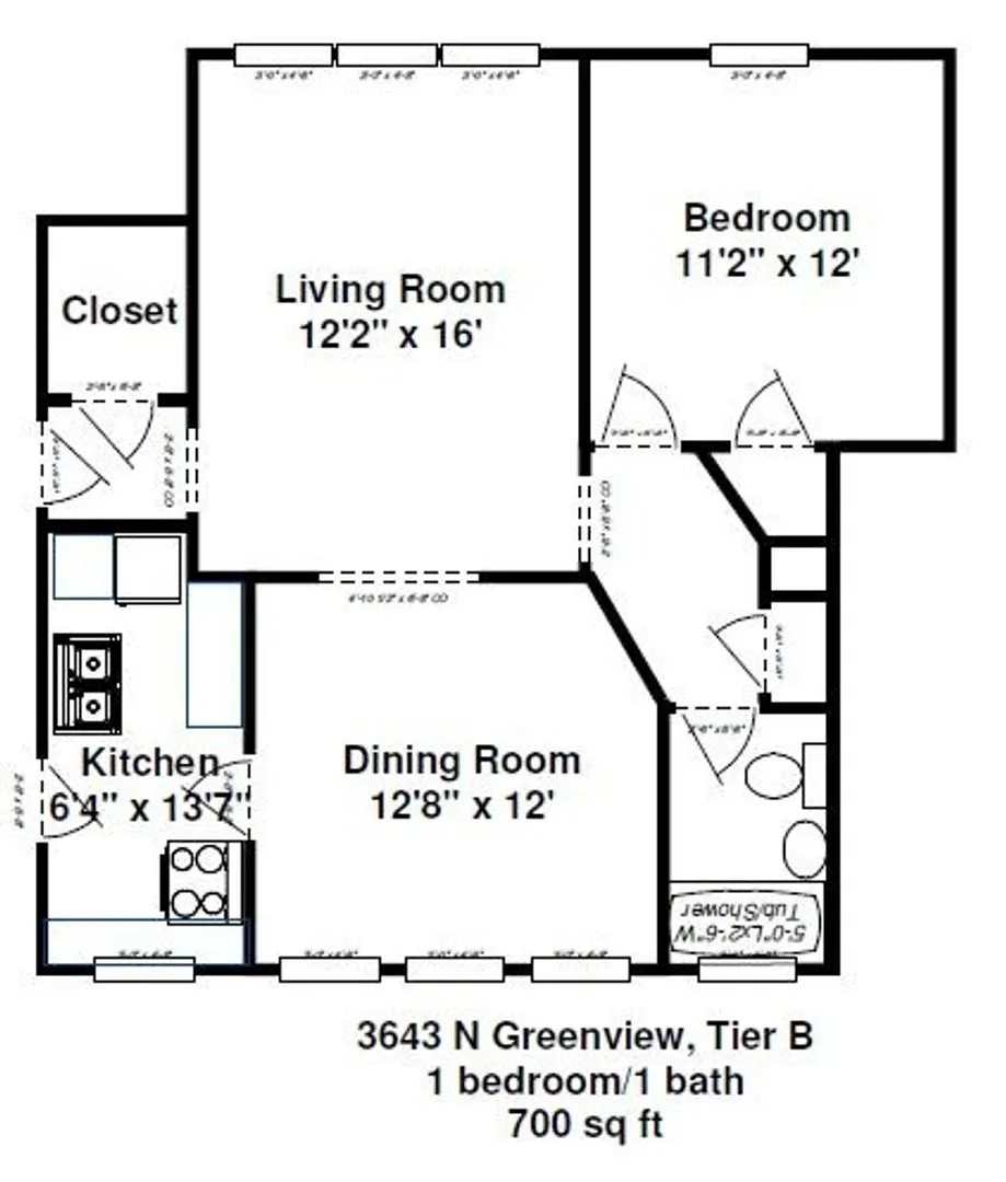 3643-45 N Greenview Apartments