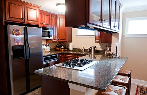 the balconies on the front of 2 South Greenwood Apartments in Park Ridge