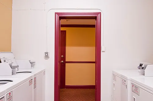 furnished living room apt 601 at 1939 N Lincoln Apartments in Lincoln Park 