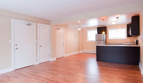 front entrance door with grass walkway at 2321 Central Apartments