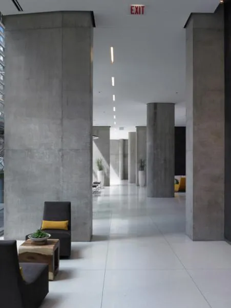 skyline Chicago view from 600 North Fairbanks Apartments