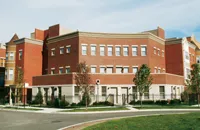 exterior of North Town Village Apartments in Lincoln Park Chicago