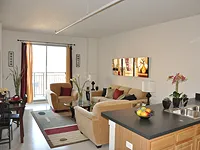 open amenity area at Larrabee Place Apartments