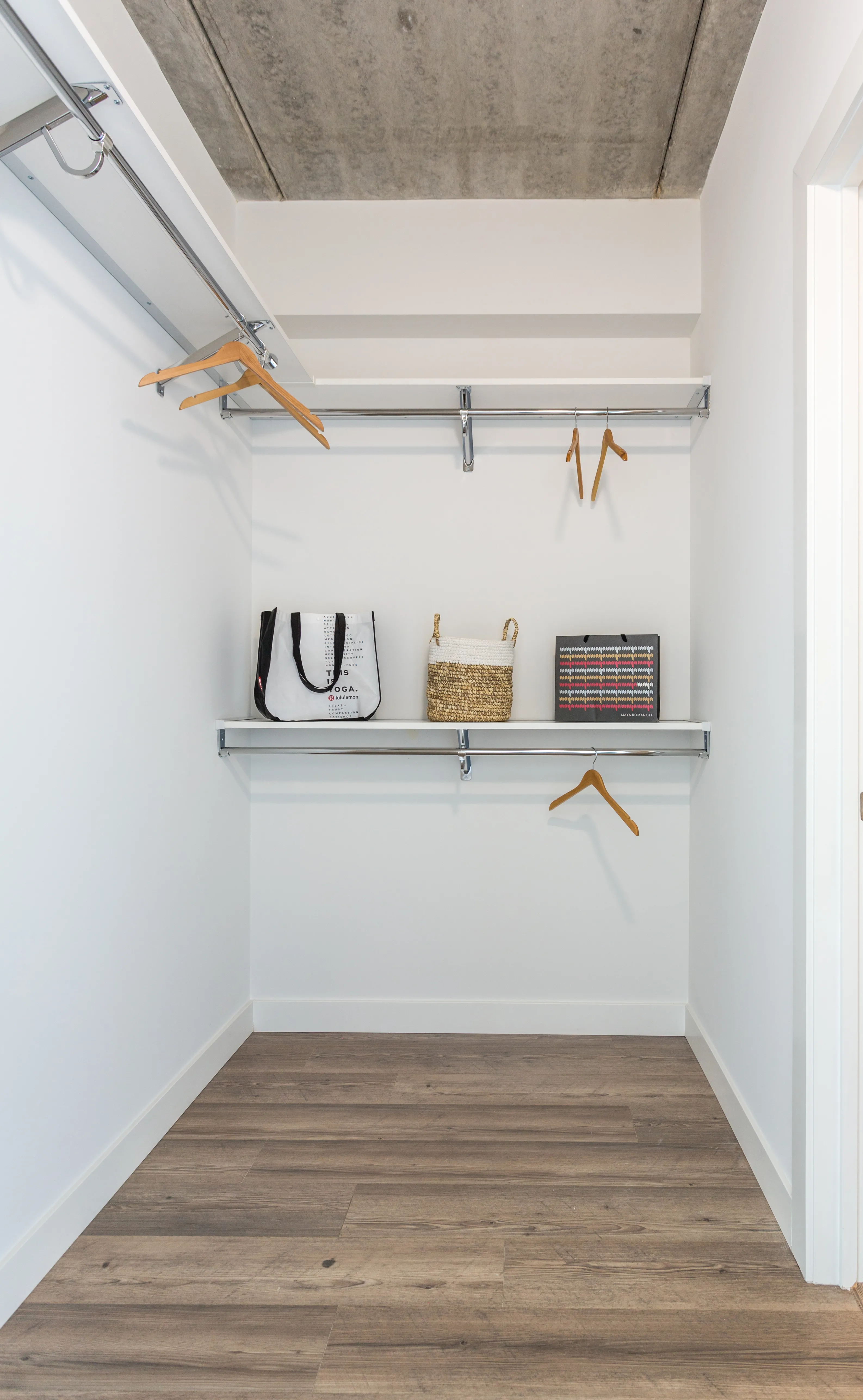 1 bedroom unit kitchen and living at Viridian on Sheridan Apartments