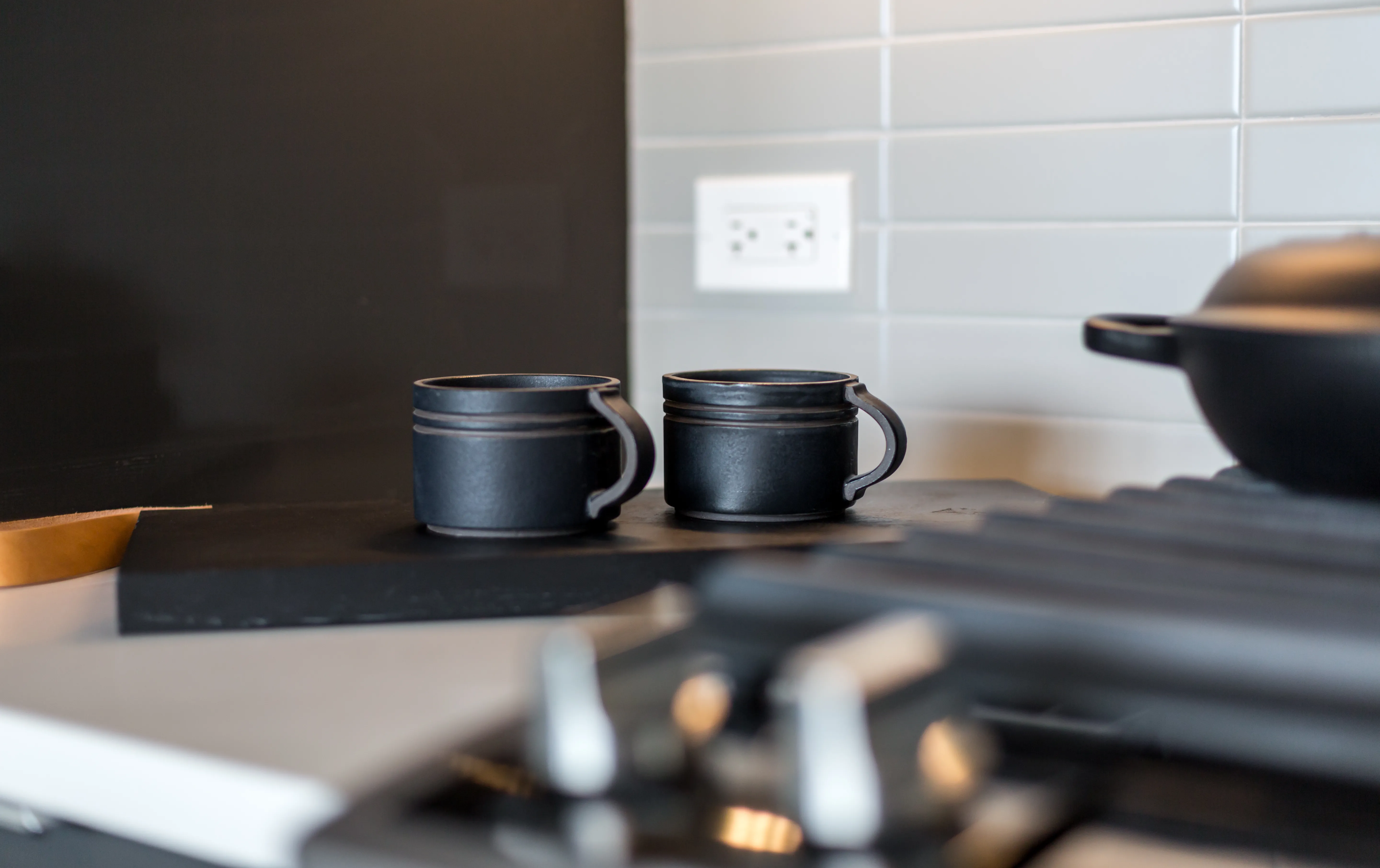 1 bedroom unit kitchen and living at Viridian on Sheridan Apartments