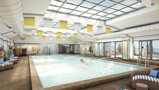 corner view of Randolph Tower City Apartments in the Chicago Loop