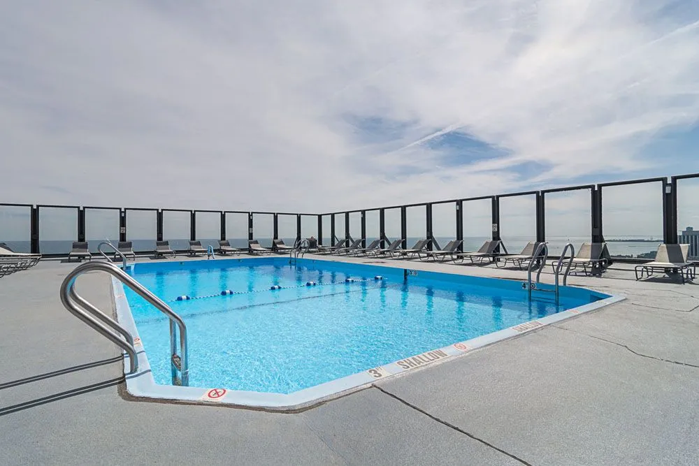 41st Floor Rooftop Pool with Skyline View