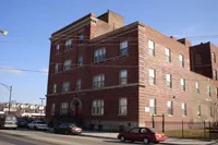 exterior view of Switching Station Artist Lofts in garfield park chicago