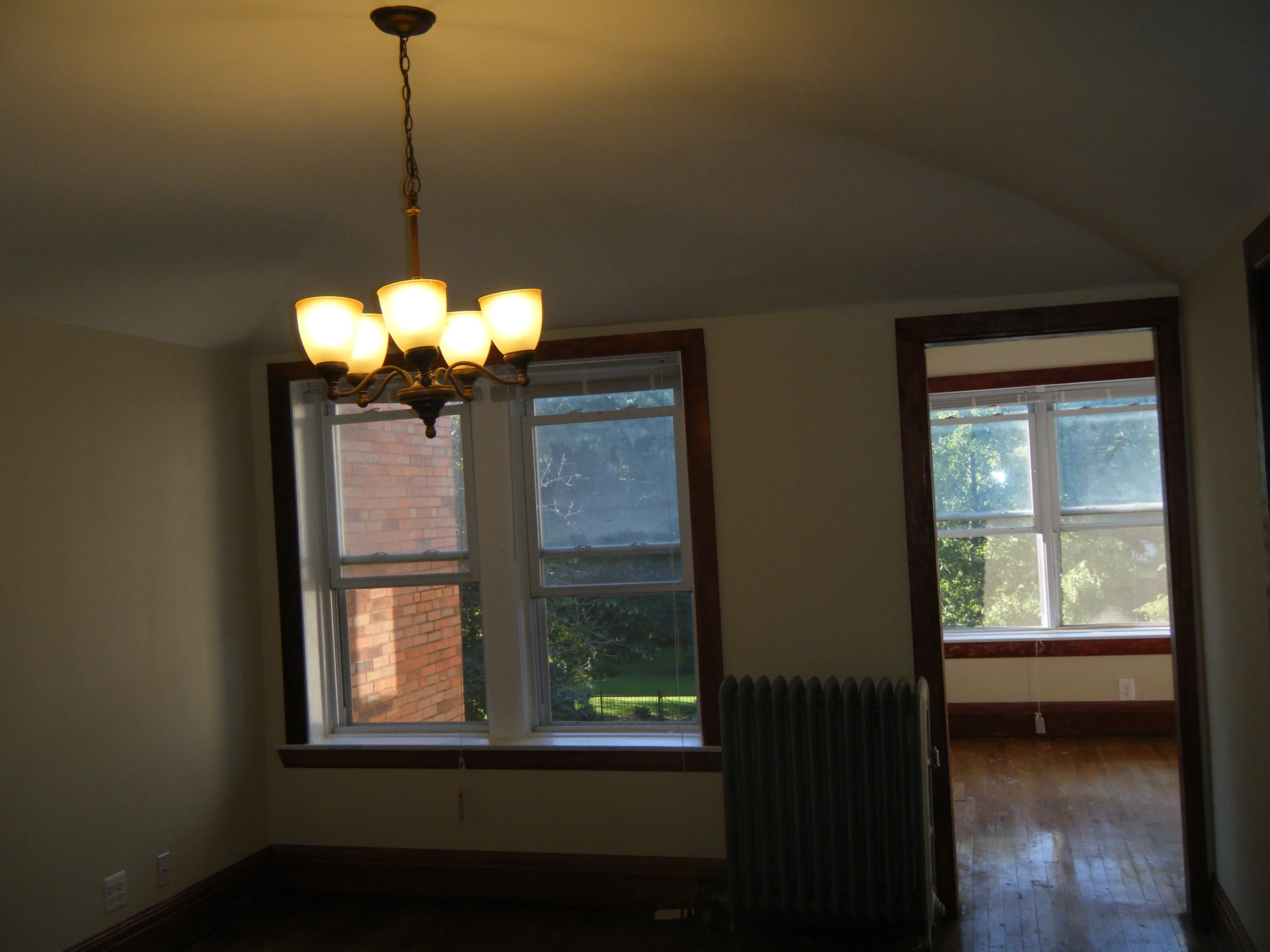 Building frontage early spring