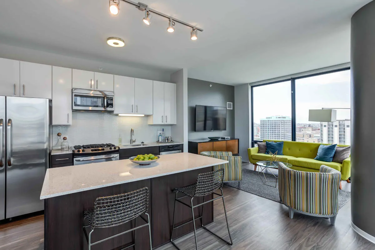 2-Bedroom unit at Arkadia West Loop Apartments in Chicago