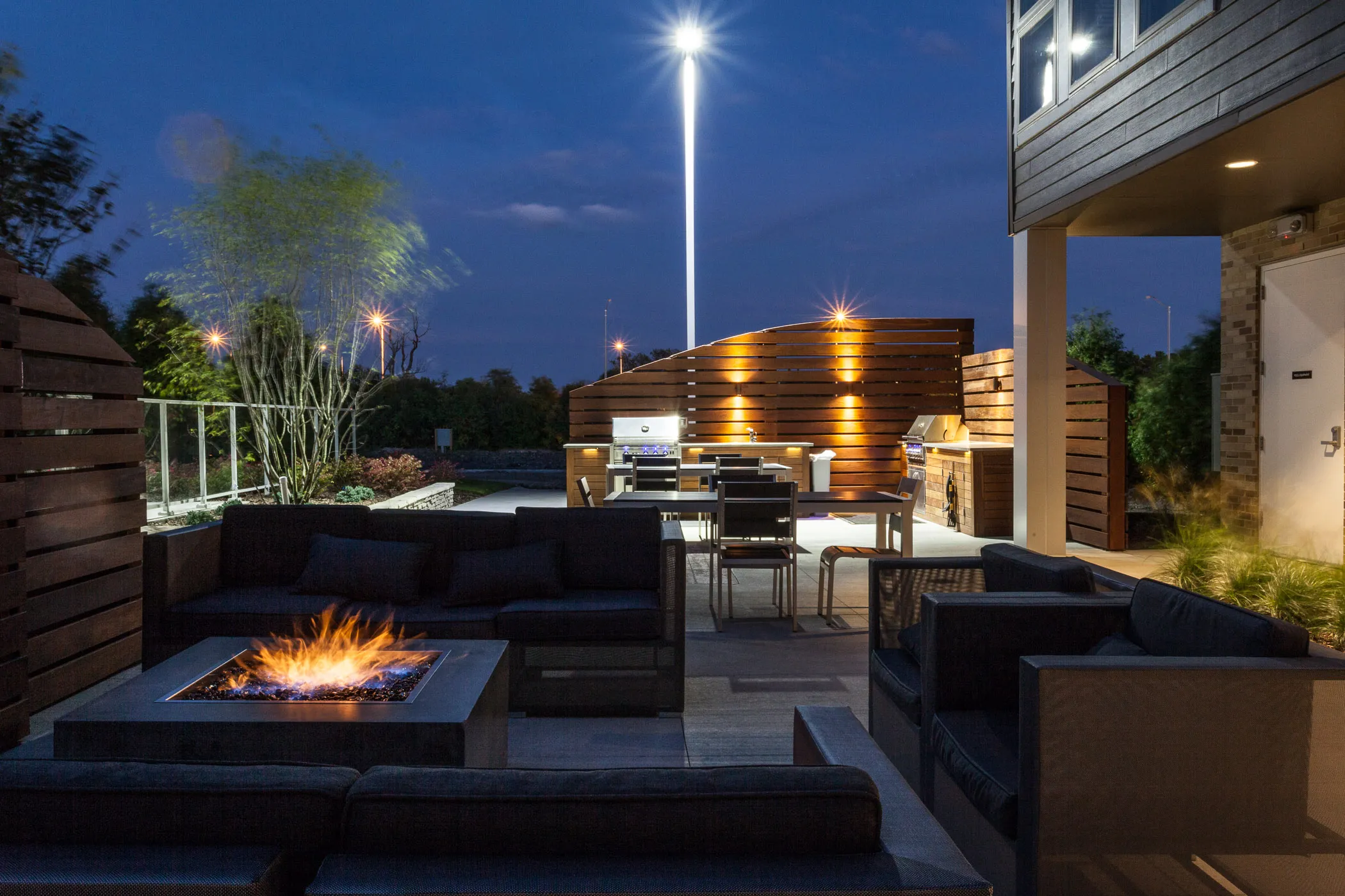 outdoor pools at Woodview Deerfield Apartments