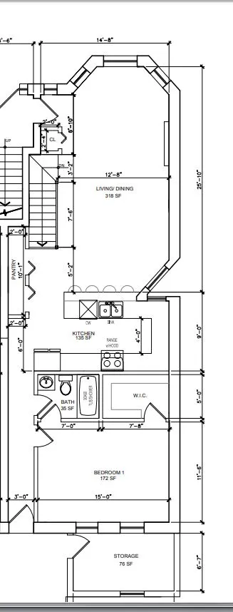 light brown exterior of 2852 West Shakespeare Apartments