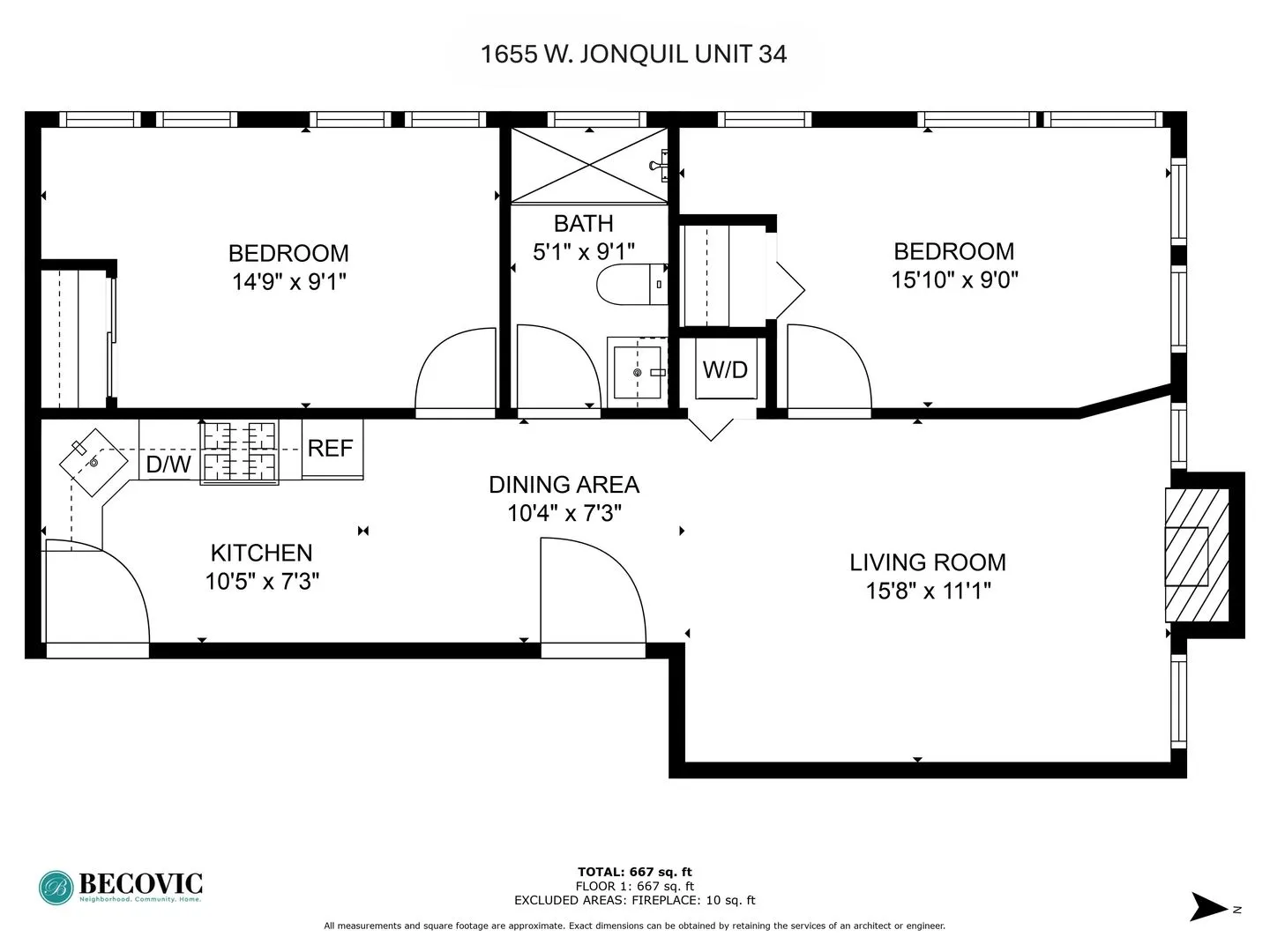 1655 W Jonquil Terrace, ,  60626, USA 60626-unit#34-Chicago-IL