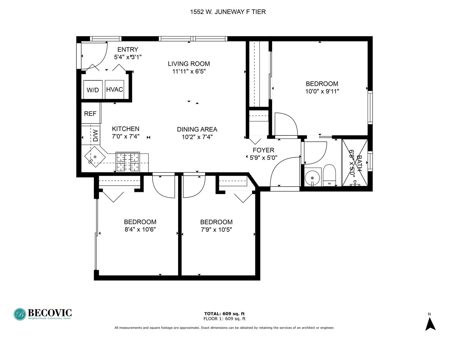 1552 W Juneway Terrace, ,  60626, USA 60626-unit#1F-Chicago-IL