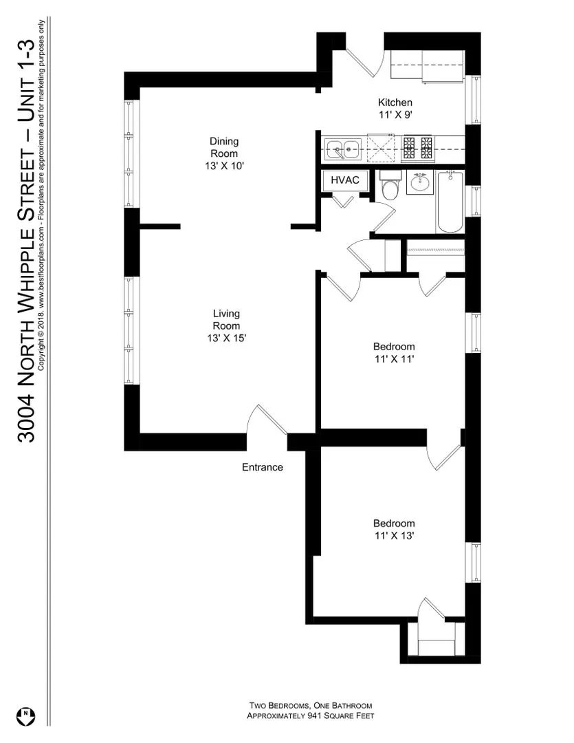 3004 N Whipple St, , 60618, USA 60618-unit#2-Chicago-IL