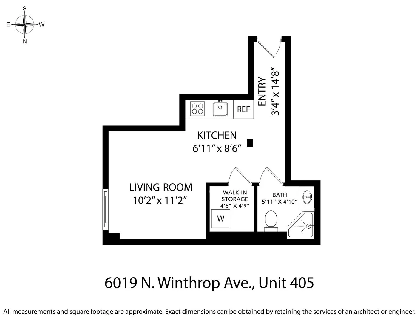 6019 N Winthrop Ave, ,  60660, USA 60660-unit#408-Chicago-IL