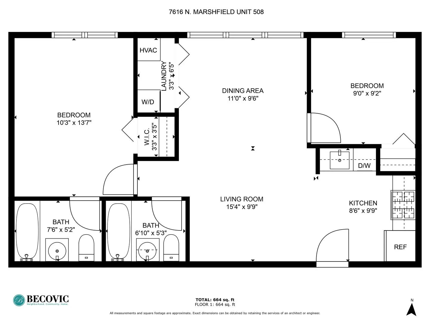 7616 N Marshfield Ave, ,  60626, USA 60626-unit#508-Chicago-IL