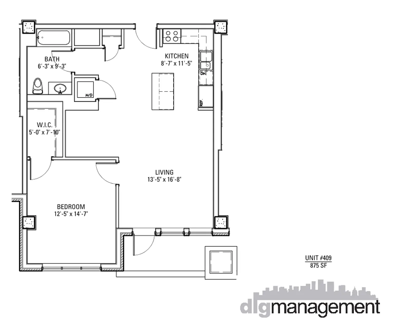 N Broadway, , , USA IL-unit#3833-409-Chicago-IL