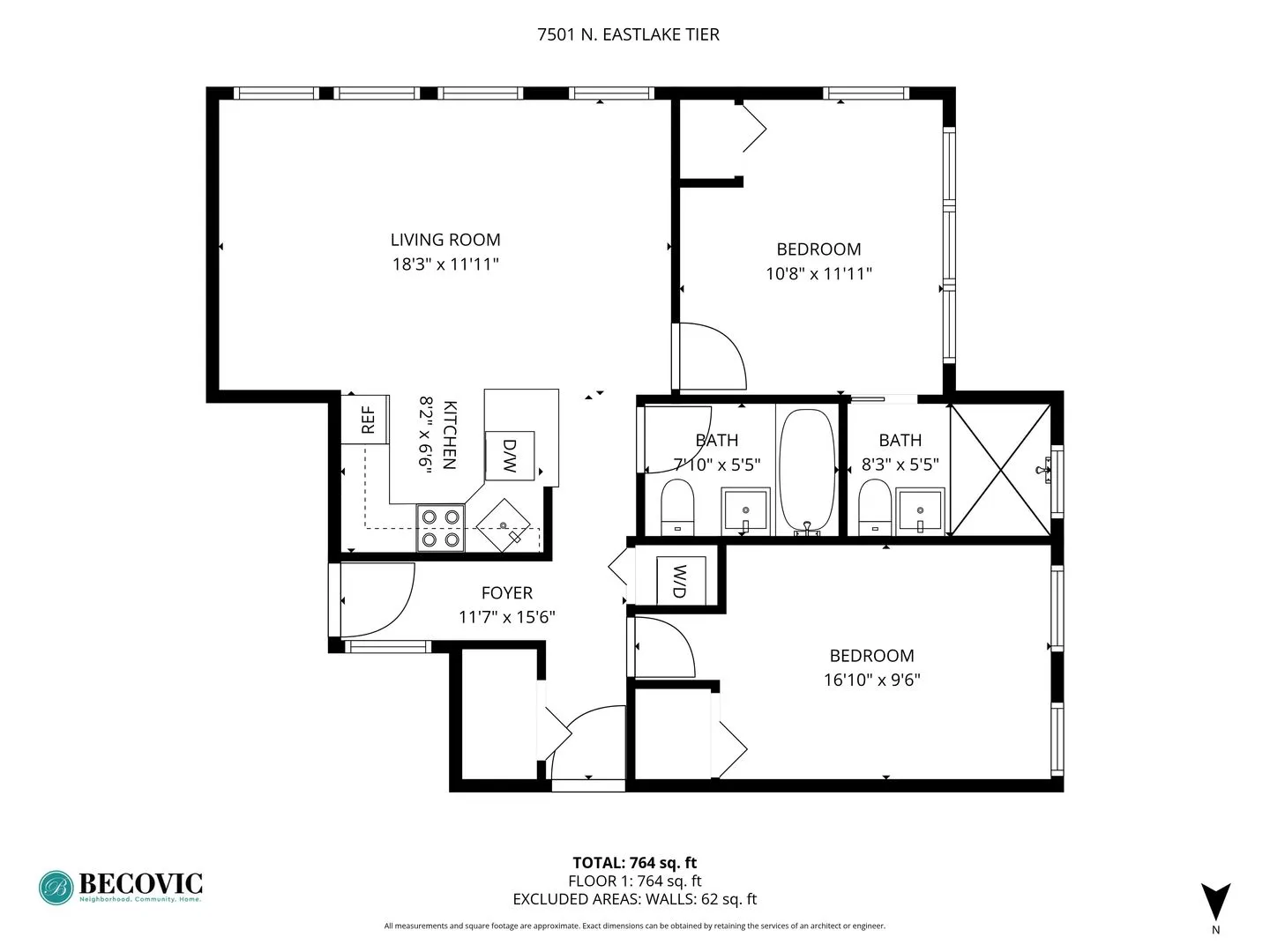 7501 N Eastlake Terrace, ,  60626, USA 60626-unit#2-Chicago-IL