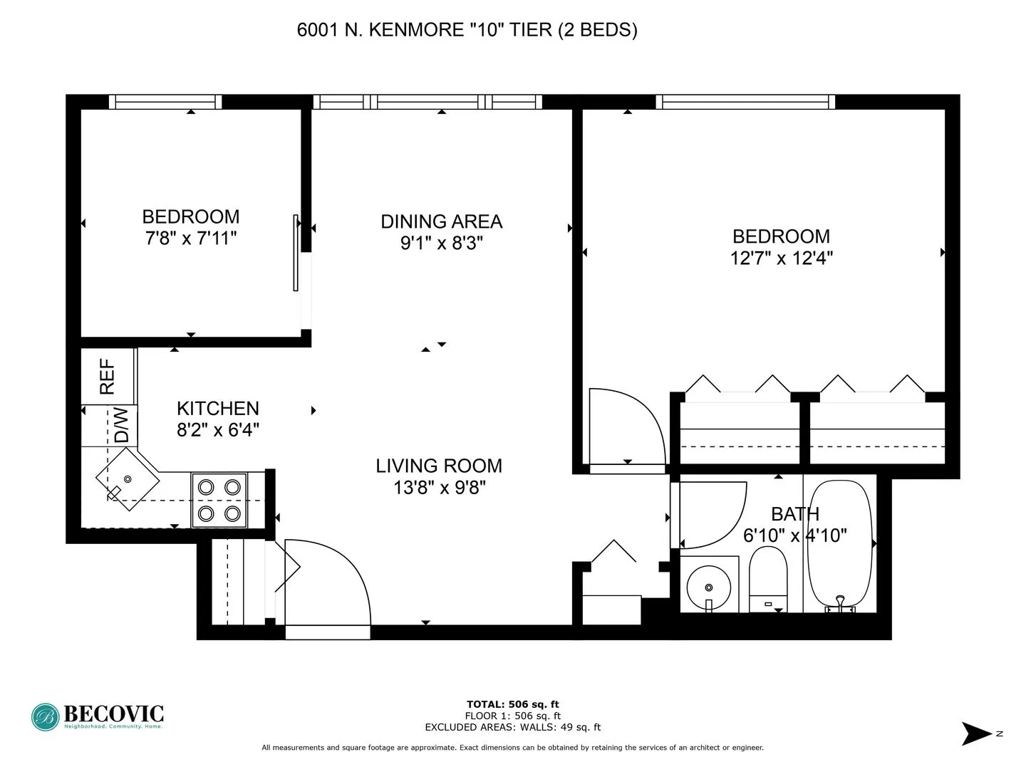 6001 N Kenmore Ave, ,  60660, USA 60660-unit#310-Chicago-IL