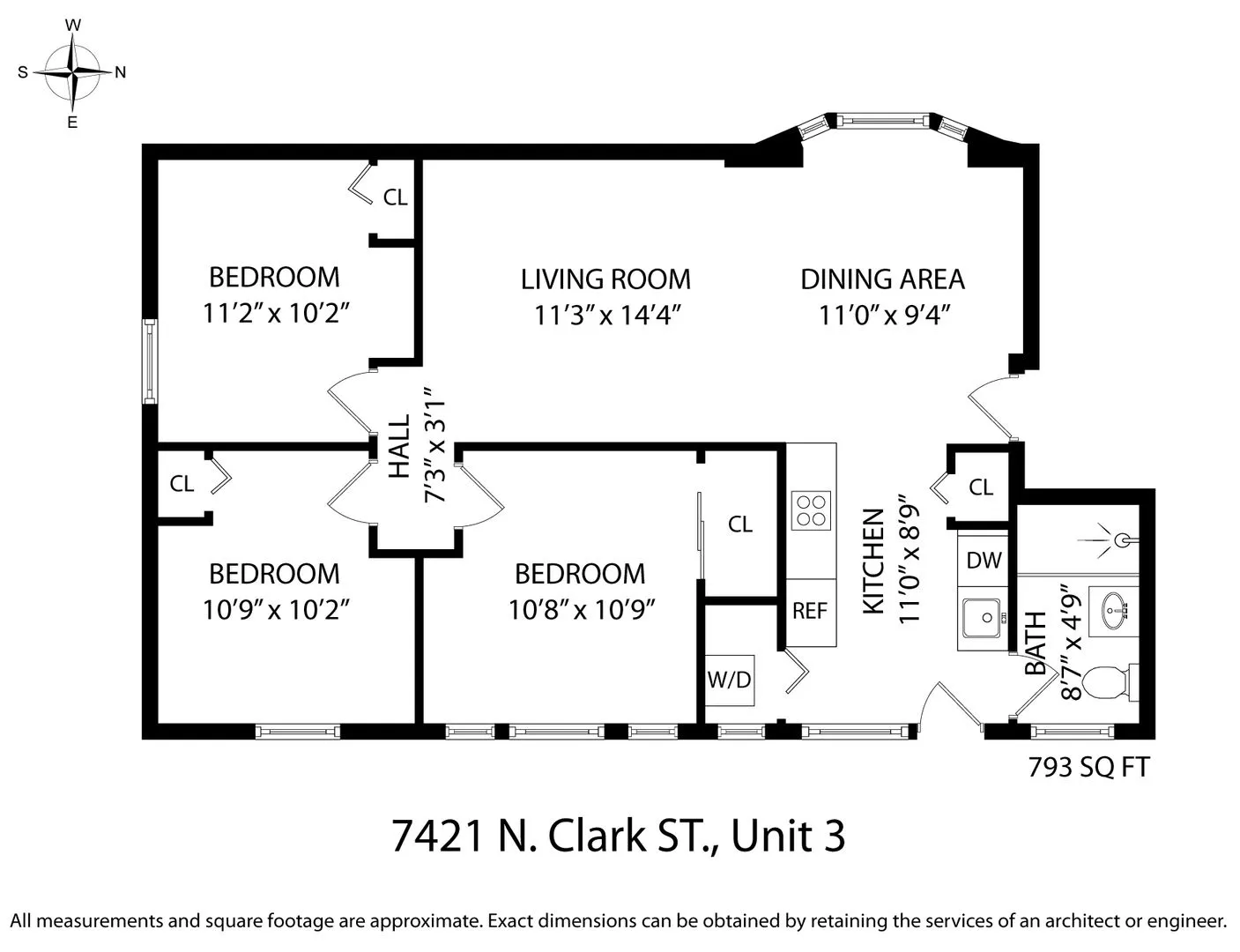 7421 N Clark St, , 60626, USA 60626-unit#3-Chicago-IL