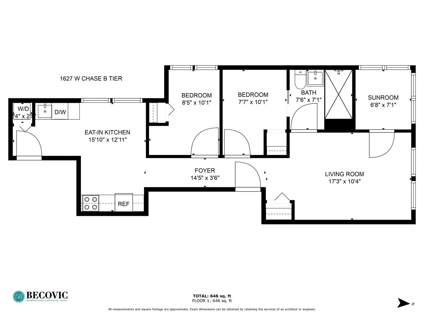 1627 W Chase Ave, ,  60626, USA 60626-unit#1B-Chicago-IL