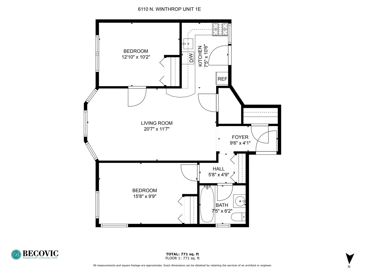 6110 N Winthrop Ave, , 60660, USA 60660-unit#1E-Chicago-IL