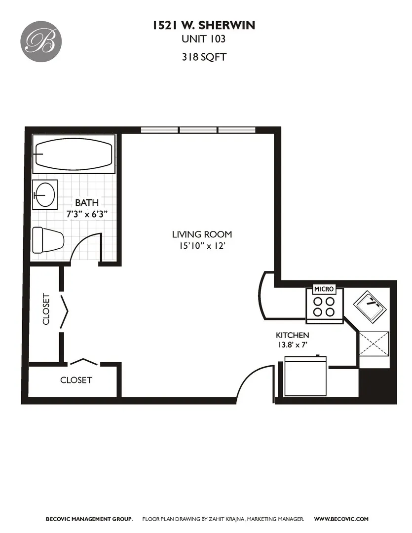 1521 W Sherwin Ave, ,  60626, USA 60626-unit#103-Chicago-IL