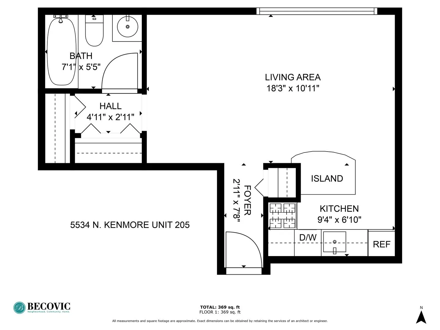 5534 N Kenmore Ave, , 60640, USA 60640-unit#205-Chicago-IL
