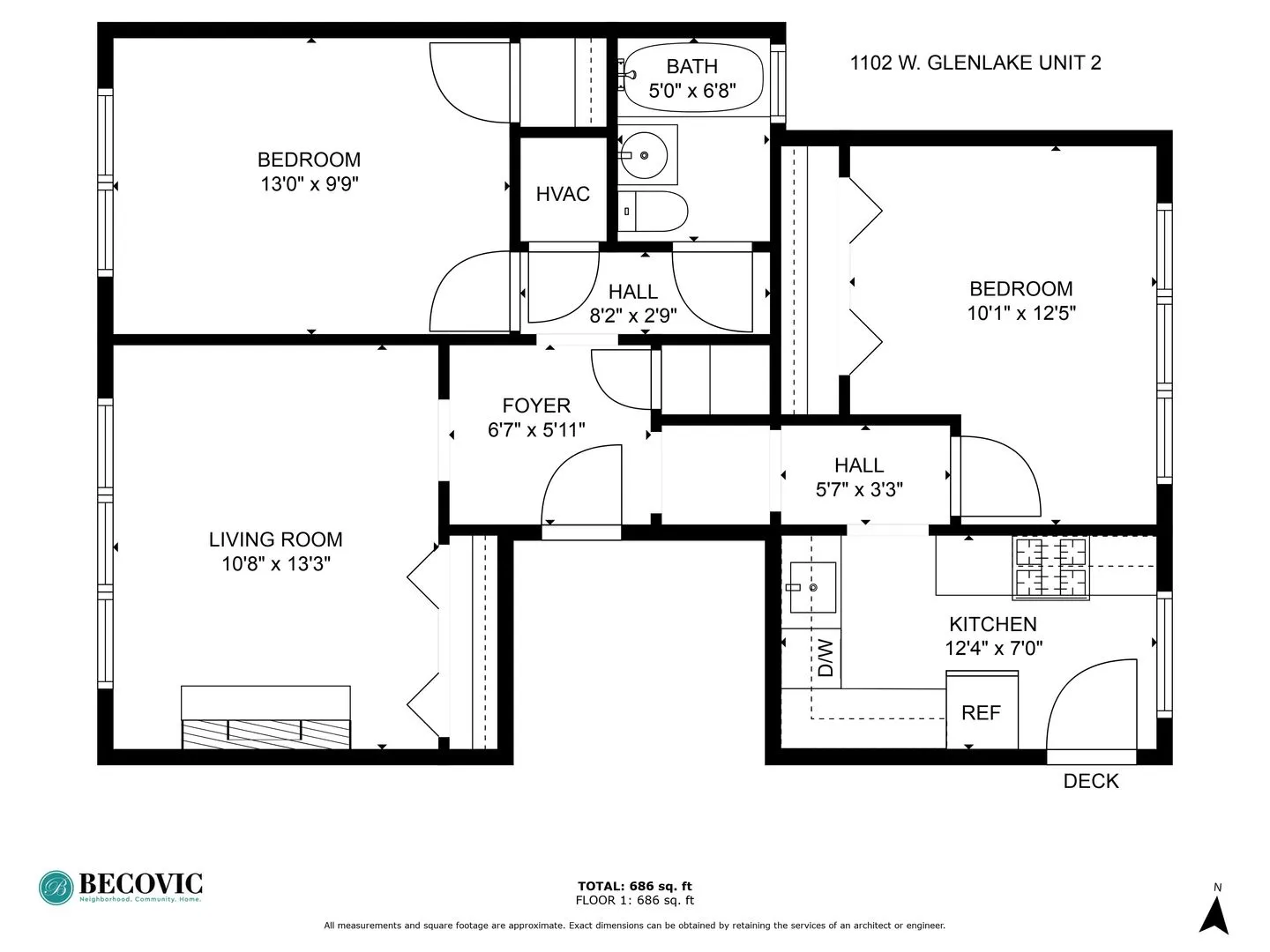 1102 W Glenlake Ave, , 60660, USA 60660-unit#2ND FLOOR-Chicago-IL