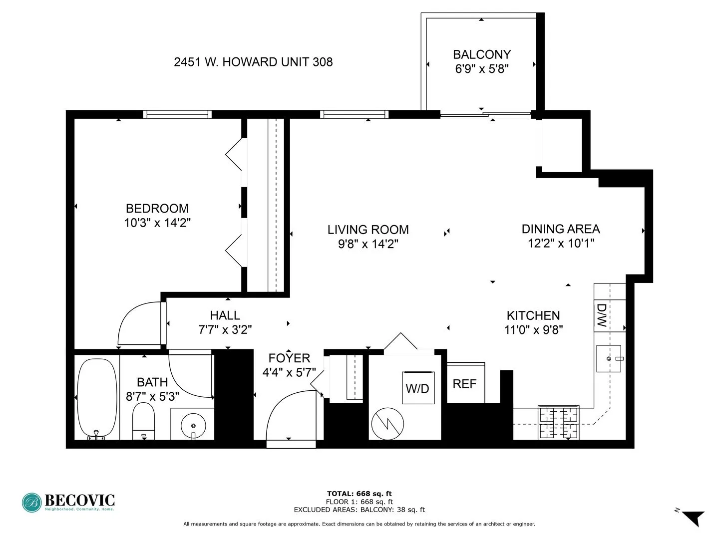 2451 W Howard St, , 60645, USA 60645-unit#308-Chicago-IL