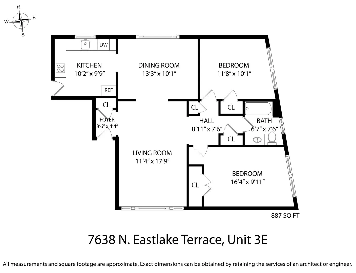 7638 N Eastlake Terrace, ,  60626, USA 60626-unit#2E-Chicago-IL