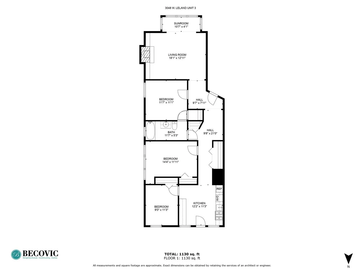 3048 W Leland Ave, , 60625, USA 60625-unit#3-Chicago-IL