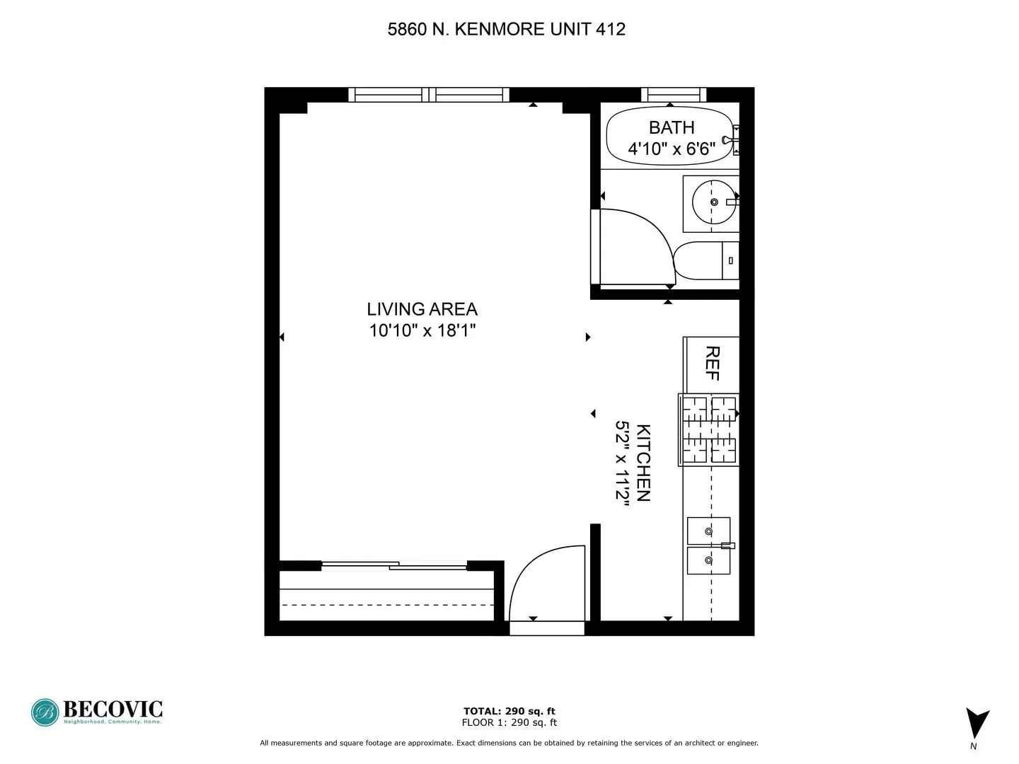 5860 N Kenmore Ave, ,  60660, USA 60660-unit#412-Chicago-IL