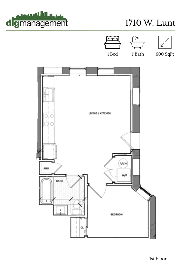 1710 W Lunt Ave, ,  60626, USA 60626-unit#1710-103-Chicago-IL